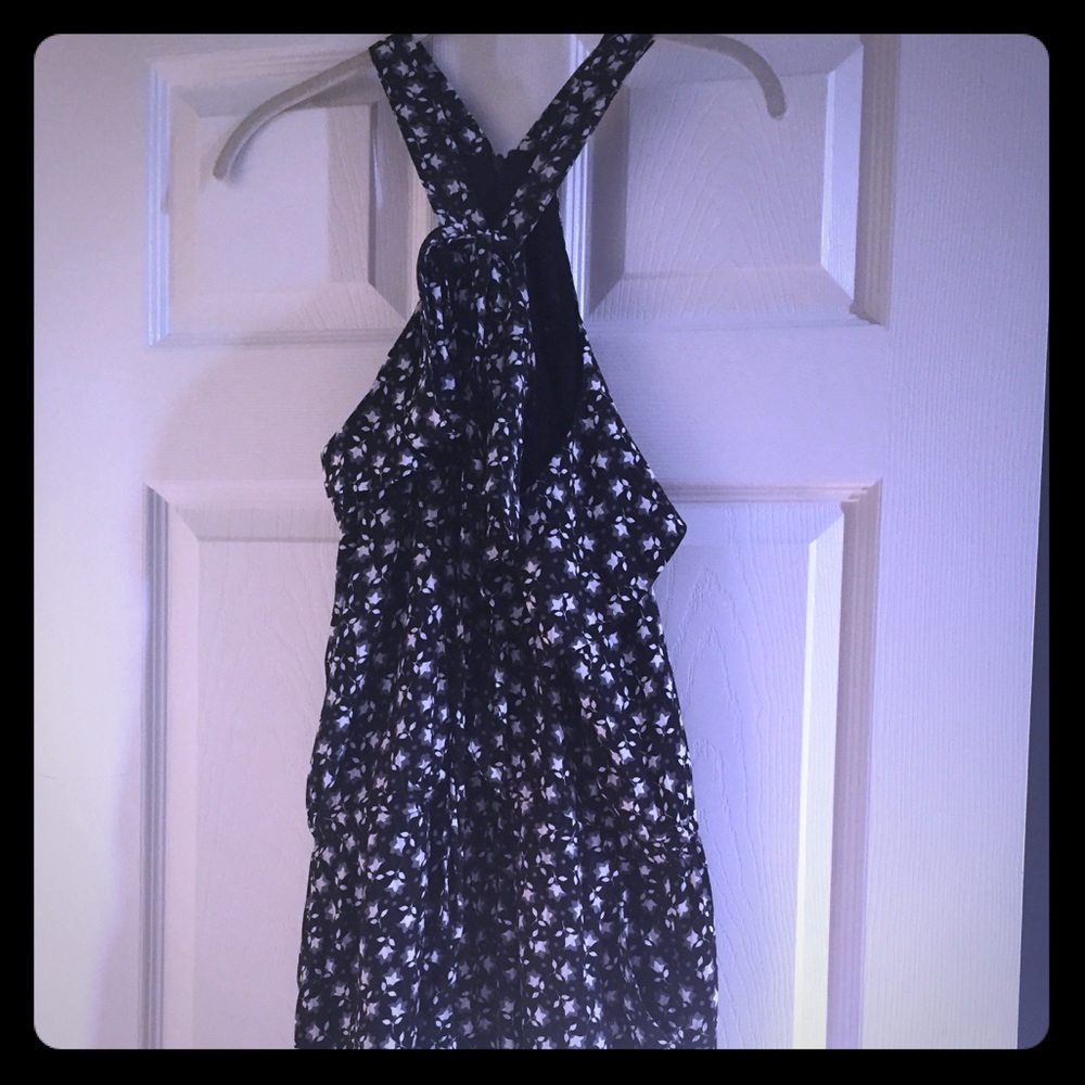 Loft Romper wrap around neck